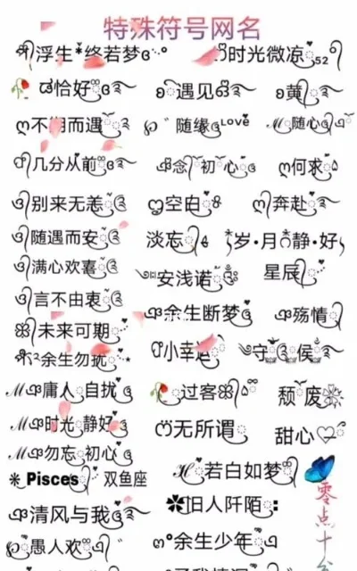 特色昵称大盘点：网络世界中的独特符号集合